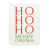Ho Ho Ho Frohe Weihnachten Magnet (Vertikal)