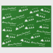 Ho Ho Ho Frohe Weihnachten mit dem Weihnachtsmann, Geschenkpapier (Flach)