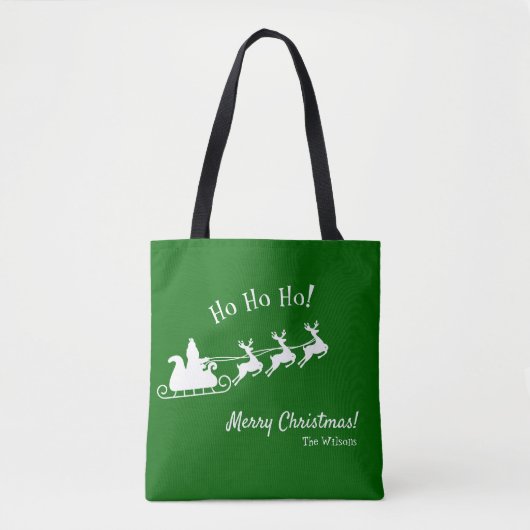 Ho Ho Ho Frohe Weihnachten mit dem Weihnachtsmann, Tasche (Vorderseite)