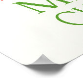 Ho Ho Ho Frohe Weihnachten Poster (Ecke)