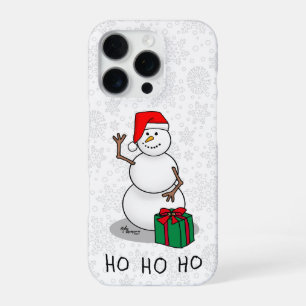 Ho Ho Ho Frohe Weihnachten Santa Süßer Schneemann iPhone 16 Pro Hülle