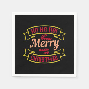 Ho Ho Ho! Frohe Weihnachten Serviette