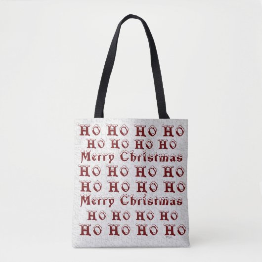 HO HO HO Frohe Weihnachten Tasche (Vorderseite)