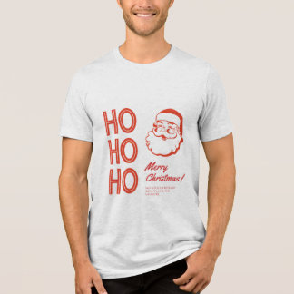 Ho Ho Ho! Frohe Weihnachten Tri-Blend Shirt