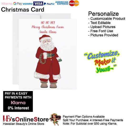 HO HO HO! Frohe Weihnachten vom Weihnachtsmann