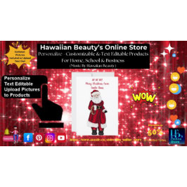 HO HO HO! Frohe Weihnachten vom Weihnachtsmann