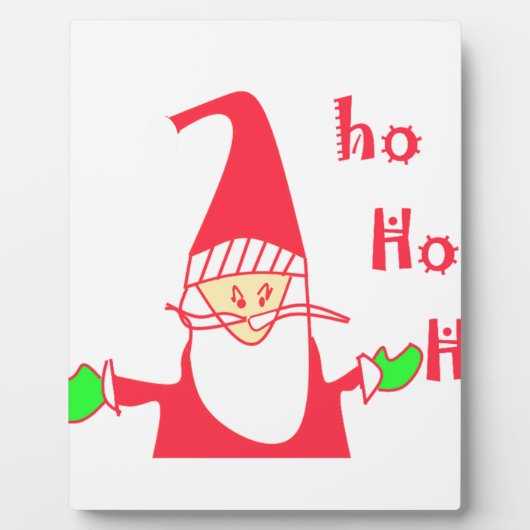 Ho Ho Ho Frohe Weihnachten von Santa.png Fotoplatte (Vorderseite)