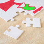 Ho Ho Ho Frohe Weihnachten von Santa.png Puzzle (Seite)