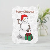 Ho Ho Ho Frohe Weihnachten Weihnachtsmann Niedlich (Stehend Vorderseite)