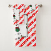 Ho Ho Ho Frohe Weihnachten Weihnachtsmann Niedlich Badhandtuch Set (Insitu)