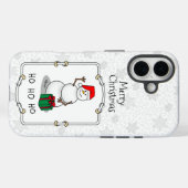 Ho Ho Ho Frohe Weihnachten Weihnachtsmann Niedlich Case-Mate iPhone Hülle (Rückseite (Horizontal))