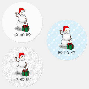 Ho Ho Ho Frohe Weihnachten Weihnachtsmann Niedlich Etiketten