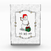 Ho Ho Ho Frohe Weihnachten Weihnachtsmann Niedlich Fotoblock (Vorderseite)