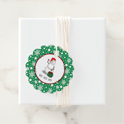 Ho Ho Ho Frohe Weihnachten Weihnachtsmann Niedlich Geschenkanhänger (Beispiel)