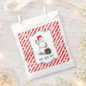 Ho Ho Ho Frohe Weihnachten Weihnachtsmann Niedlich Geschenktütchen (Ausgeschnitten)