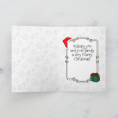 Ho Ho Ho Frohe Weihnachten Weihnachtsmann Niedlich Karte (Innenseite)