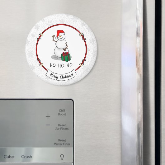 Ho Ho Ho Frohe Weihnachten Weihnachtsmann Niedlich Magnet (In Situ (Kühlschrank))