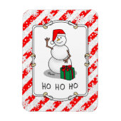 Ho Ho Ho Frohe Weihnachten Weihnachtsmann Niedlich Magnet (Vertikal)