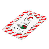 Ho Ho Ho Frohe Weihnachten Weihnachtsmann Niedlich Magnet (Linke Seite)