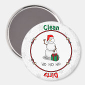 Ho Ho Ho Frohe Weihnachten Weihnachtsmann Niedlich Magnet (Vorderseite/Rückseite)