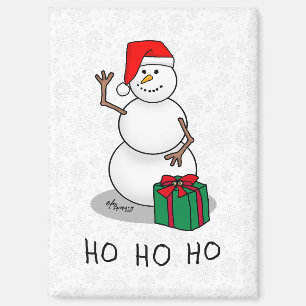 Ho Ho Ho Frohe Weihnachten Weihnachtsmann Niedlich Magnet