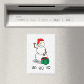 Ho Ho Ho Frohe Weihnachten Weihnachtsmann Niedlich Magnet (In Situ (Geschirrspüler))