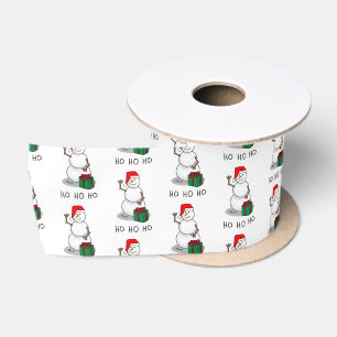 Ho Ho Ho Frohe Weihnachten Weihnachtsmann Niedlich Satinband