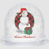 Ho Ho Ho Frohe Weihnachten Weihnachtsmann Niedlich Schneekugeln (Rückseite)