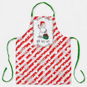 Ho Ho Ho Frohe Weihnachten Weihnachtsmann Niedlich Schürze (Vorderseite)