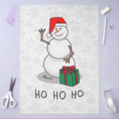 Ho Ho Ho Frohe Weihnachten Weihnachtsmann Niedlich Seidenpapier (Basteln)