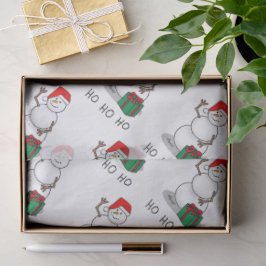 Ho Ho Ho Frohe Weihnachten Weihnachtsmann Niedlich Seidenpapier