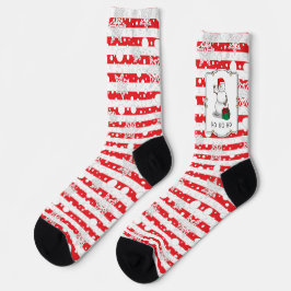 Ho Ho Ho Frohe Weihnachten Weihnachtsmann Niedlich Socken