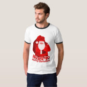 Ho Ho Ho Frohe Weihnachten Weihnachtsmann's roten T-Shirt (Vorne ganz)