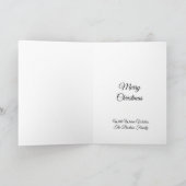 Ho HO HO Frohe Weihnachts Weihnachtsmann Custom Ca Karte (Innenseite)