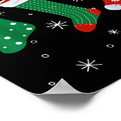 Ho-ho-ho frohe Weihnachtsbaum Xmas Familie Christm Poster (Ecke)