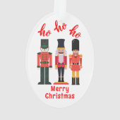 Ho Ho Ho Frohe Weihnachtsnährungsmittel | Ornament (Rückseite)