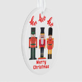 Ho Ho Ho Frohe Weihnachtsnährungsmittel | Ornament (Vorderseite)