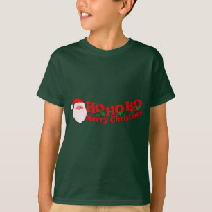 Ho Ho Ho Frohe Weihnachtstext und santa T - Shirt