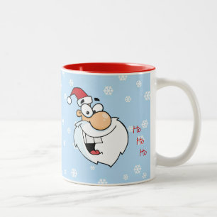 Ho Ho Ho Fröhlicher Alter St. Nick Zweifarbige Tasse