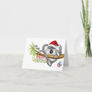 Ho Ho Ho Frory Christmas Koala Karte