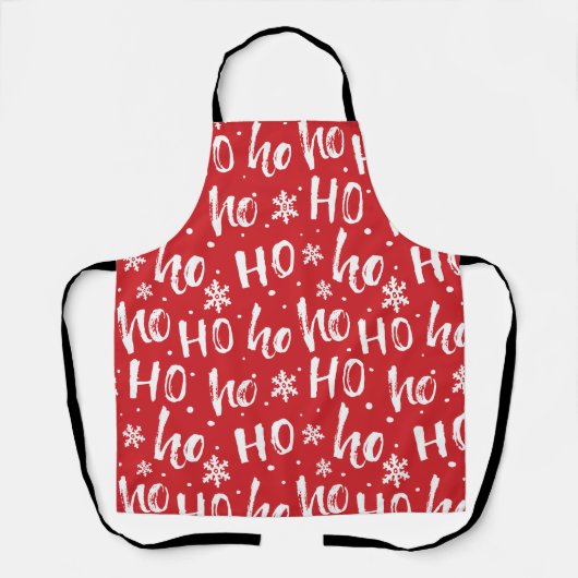 Ho, Ho, Ho Fun Weihnachtsdesign Schürze (Vorderseite)