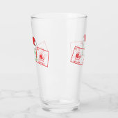 Ho Ho Ho | Funny Christmas Chemistry Geek Spaß Glas (Links)