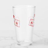 Ho Ho Ho | Funny Christmas Chemistry Geek Spaß Glas (Rechts)