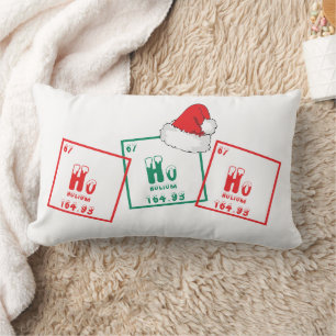 Ho Ho Ho   Funny Christmas Chemistry Geek Spaß Lendenkissen