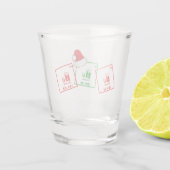 Ho Ho Ho | Funny Christmas Chemistry Geek Spaß Schnapsglas (Rückseite)