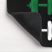 Ho Ho Ho Funny Dumbbell Christmas Weightlifting Gy Mousepad (Ecke)