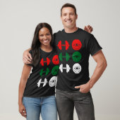 Ho Ho Ho Funny Dumbbell Christmas Weightlifting Gy T-Shirt (Unisex)