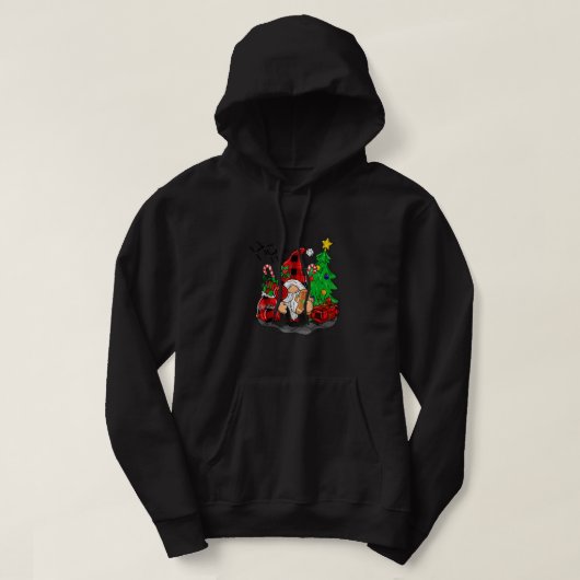 Ho Ho Ho Funny Gnome Weihnachtsmann Frohe Weihnach Hoodie (Design vorne)