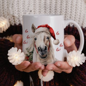Ho Ho Ho! Funny Horse Santa Tasse