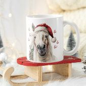 Ho Ho Ho! Funny Horse Santa Tasse